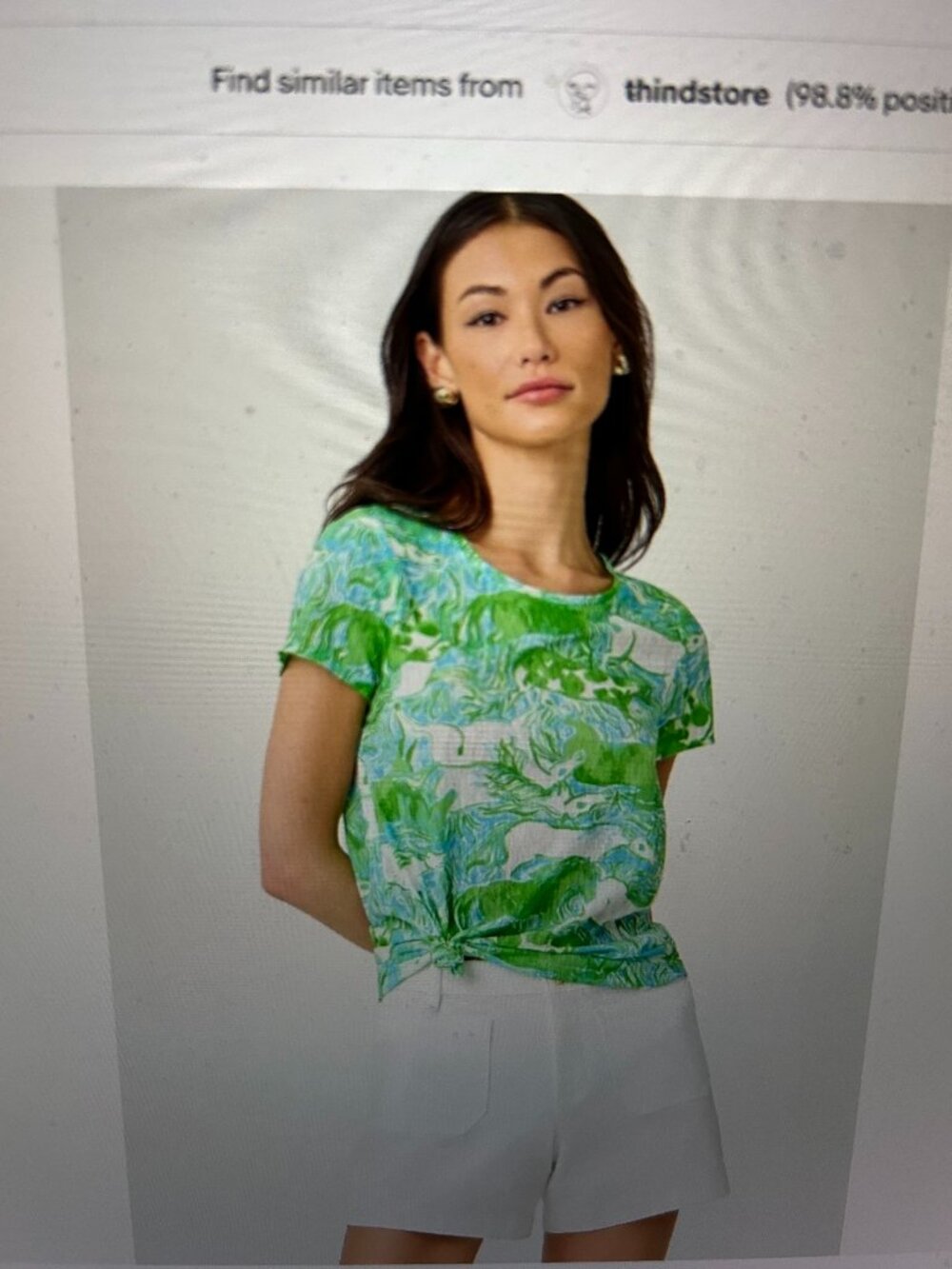 Lilly Pulitzer Etta Tee Galloping Gals Horse Medium  New Summer!